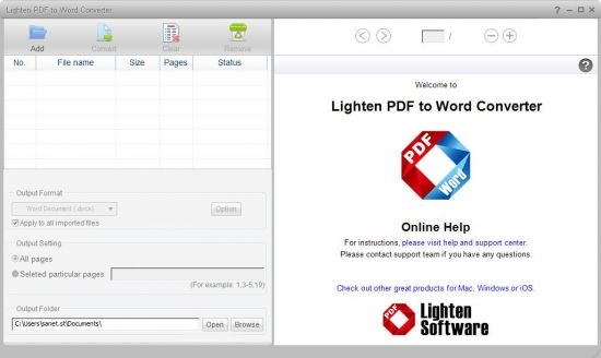 Lighten PDF to Word Converter 6.2.5 Multilingual