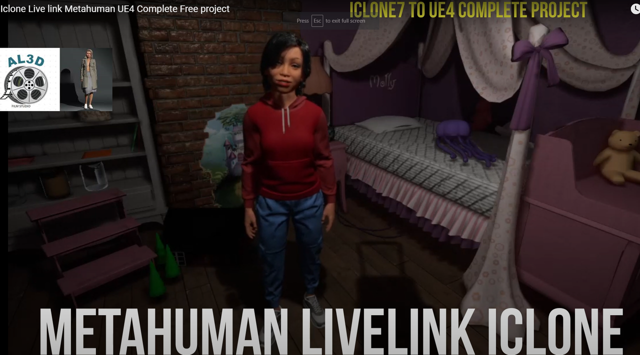 Iclone Teen Live link to Metahuman Fully Synced Project