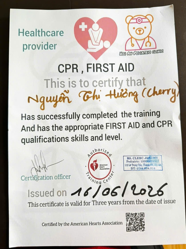 CPR・応急処置資格証明