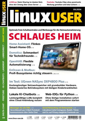 Cover: Linux User Magazin September No 09 2024