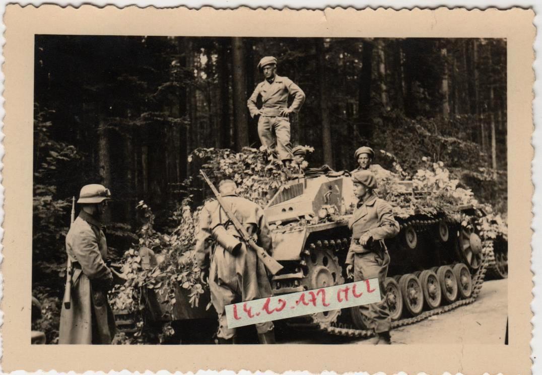 Photo Sturmgeschütz Frankreichfeldzug Besatzung 