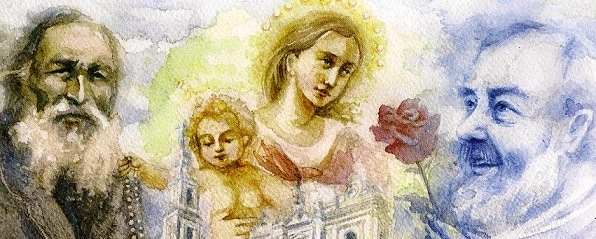 Padre Pio e la Madonna di Pompei dans Apparizioni mariane e santuari Padre-Pio-Bartolo-Longo-e-la-Regina-del-santo-Rosario