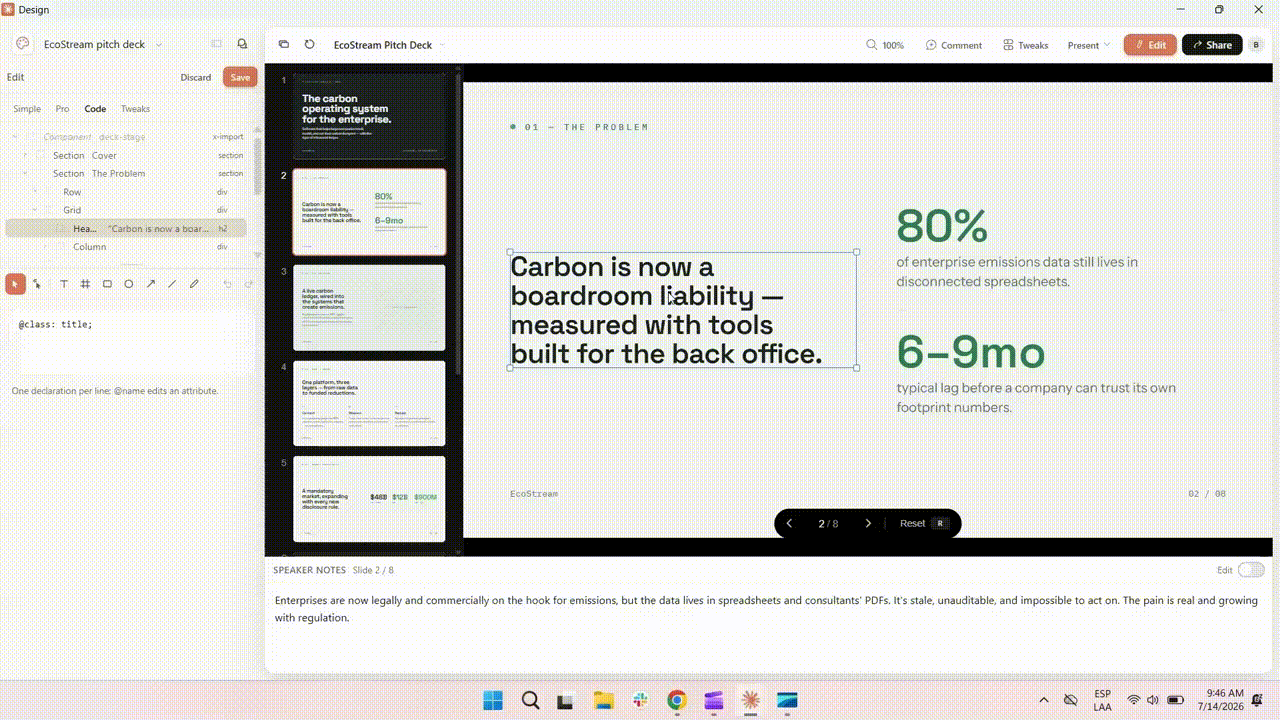 Animated presentation demo