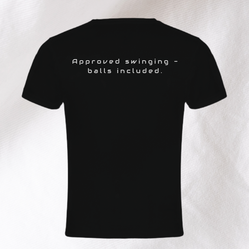 Black tee back