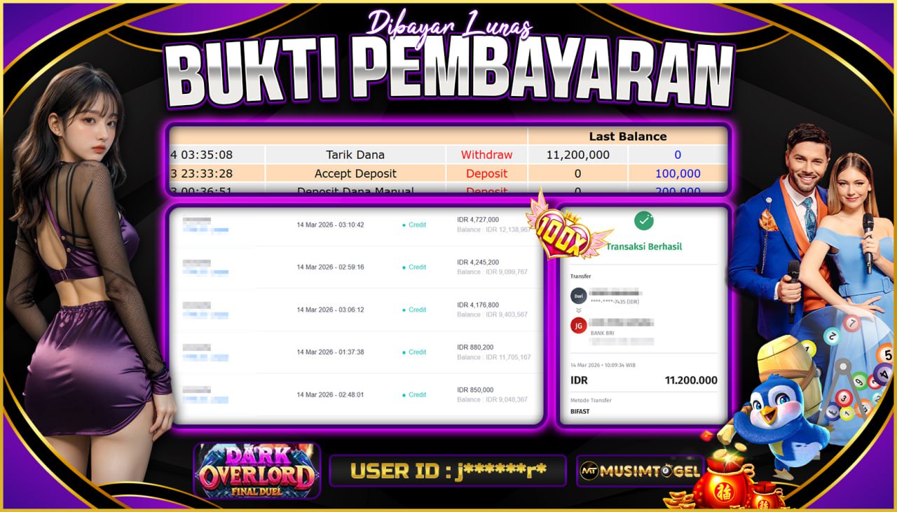 MUSIMTOGEL JP SLOT  11,200,000 - DARK OVERLOARD-FINAL DUEL -  PRAGMATIC PLAY