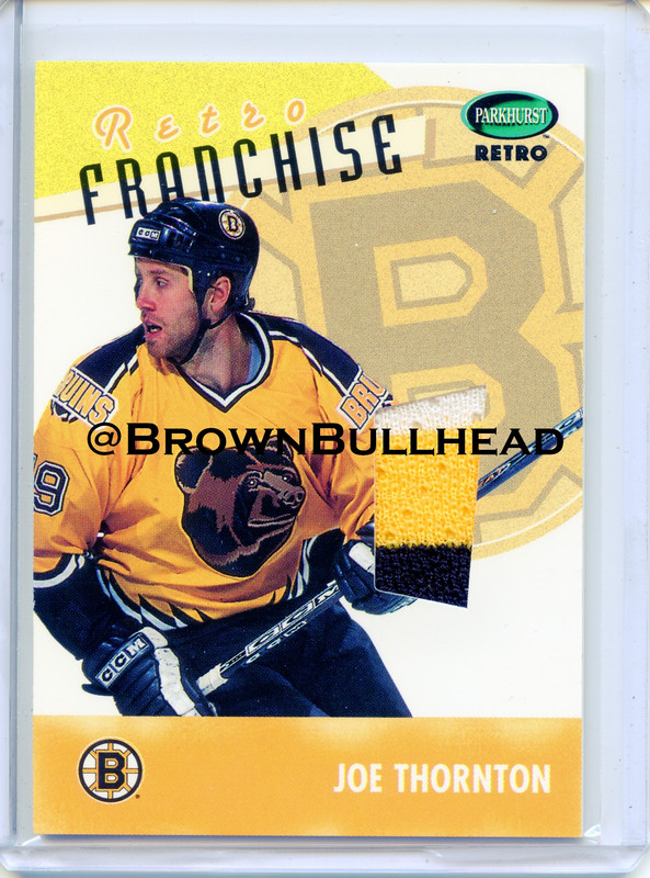 2002 03 ITG Parkhurst Retro Franchise RF 03 Joe Thornton Boston Bruins COPY 3A