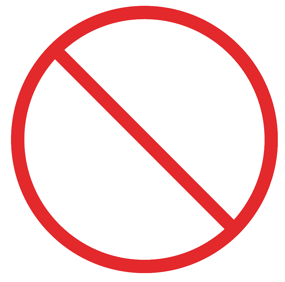 Forbidden sign Prohibited symbol Round Graphics 70062501 1