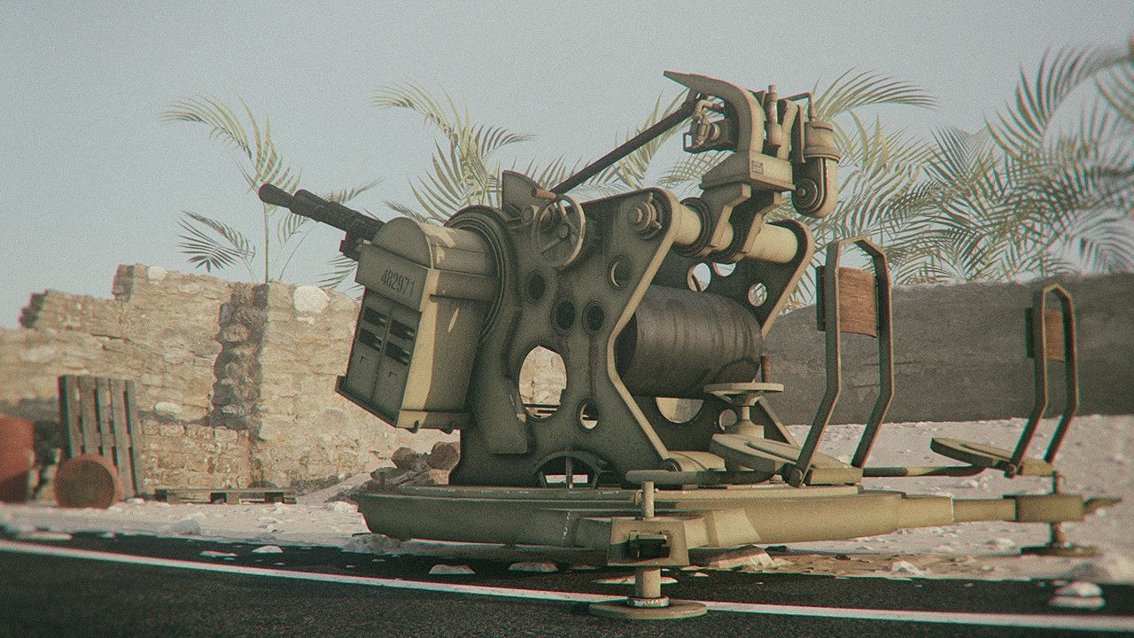 artillery machine gun 02 daz3d