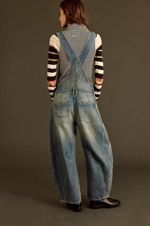 We The Free Good Luck Barrel Overalls side view – comfortable everyday overalls