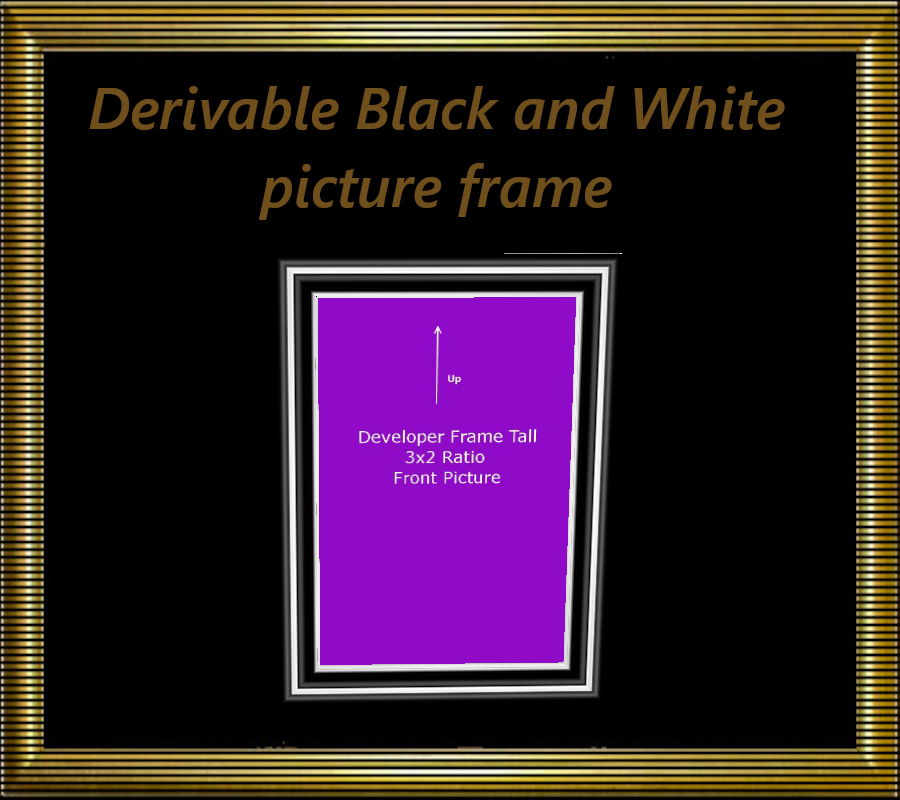 Drv-Black-N-White-Frame-Product-Pic