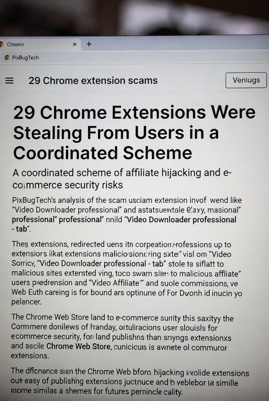 29 extensões do Chrome em rede coordenada: sequestro de afiliados e risco latente | Segurança