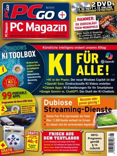 Cover: Pcgo + Pc Magazin Mai No 05 2024