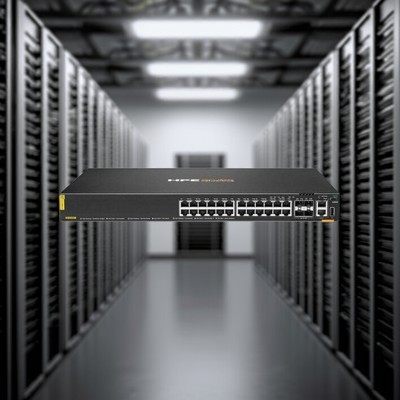 Switch Aruba CX 6200F com 24 portas PoE+