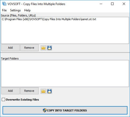 VovSoft Copy Files Into Multiple Folders 3.1