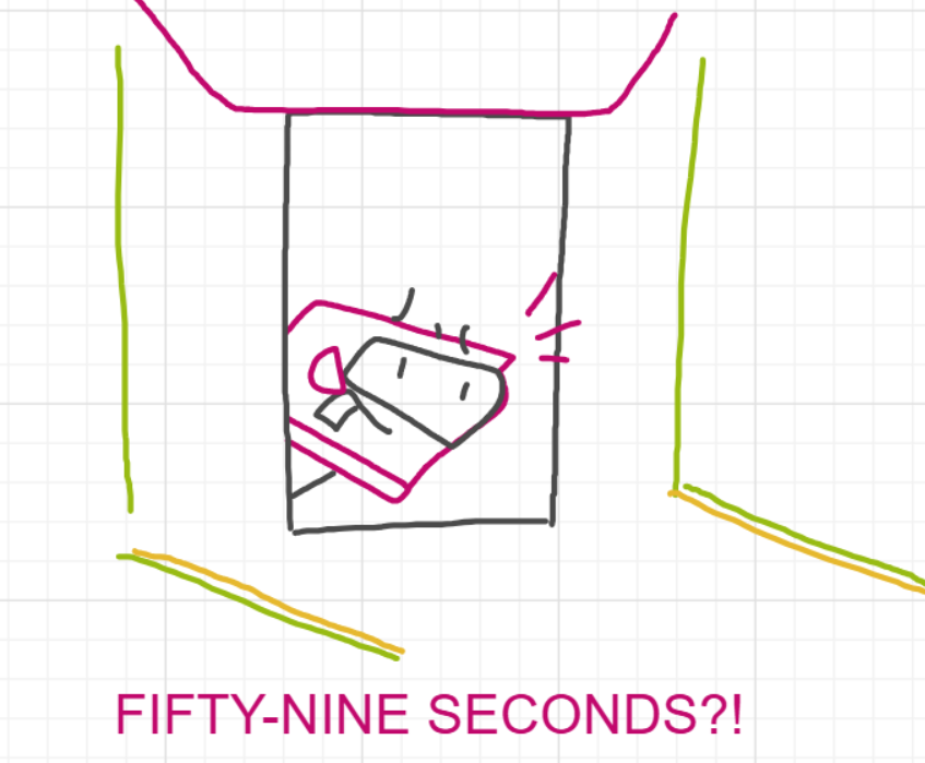 A panel from A Murder On The, episode six of the Board Boards object show by Furretwalk/WalkingFurret.