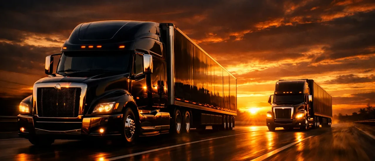 ELEV8 FREIGHT Hero Image: Professional trucking logistics