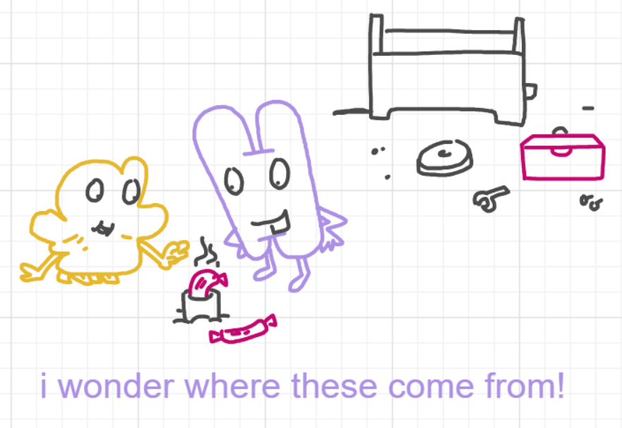 A panel from You're In Danger, Boy, episode seven of the Board Boards object show by Furretwalk/WalkingFurret.