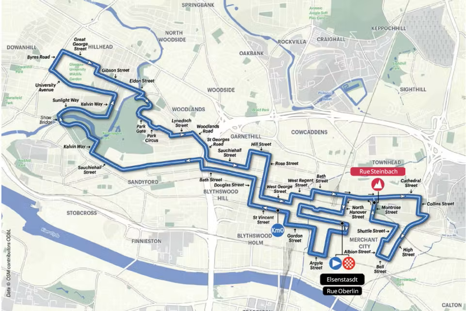 Parcours du circuit dans Elsenstadt
