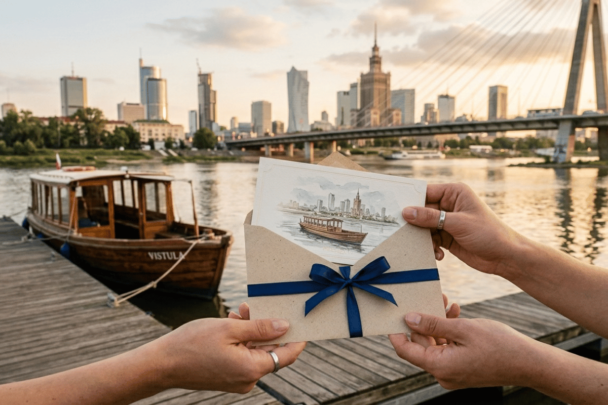 Pomysł na prezent w Warszawie - voucher na rejs po Wiśle