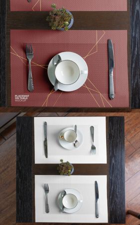 3D Placemat on Table PSD Mockup Template