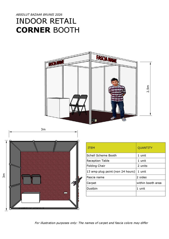 Corner Booth Specification