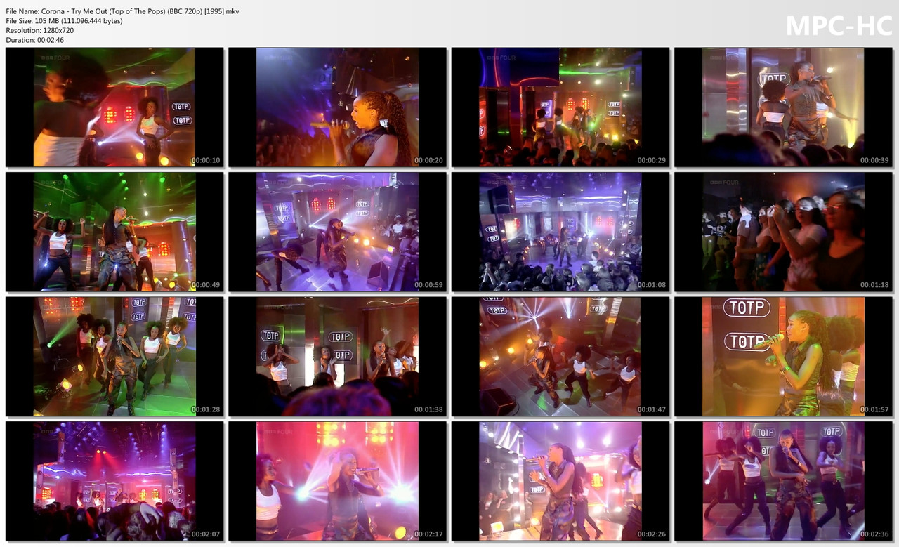 Corona - Try Me Out (Top of The Pops) (BBC 720p) [20.07.1995]