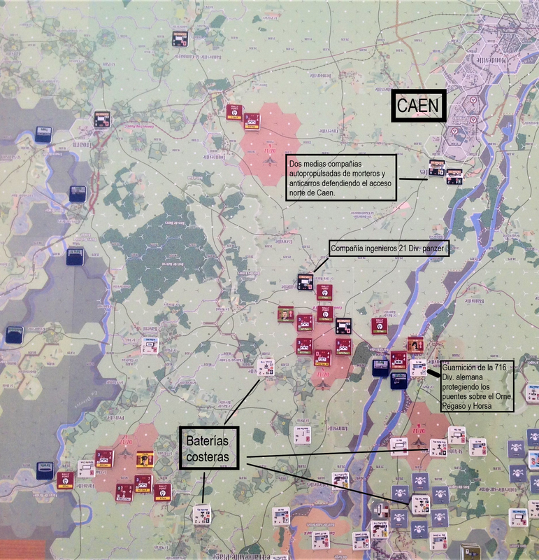 1- 05 junio salto 6ª aerotranportada, Caen, este río Orne