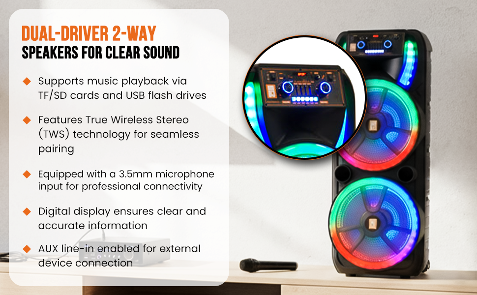 Professional sound quality