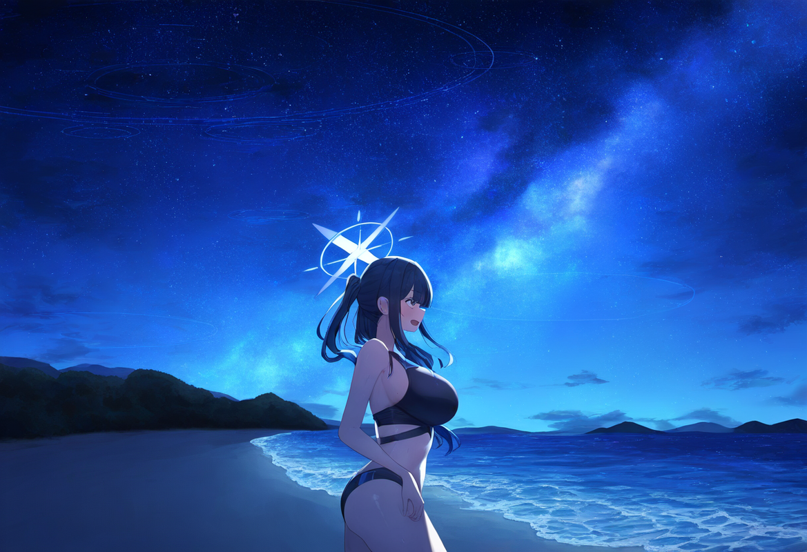 1girl, saori(blue archive), aged up, blue archive, scenery, Dreamlike,depth of f s-1383382833
