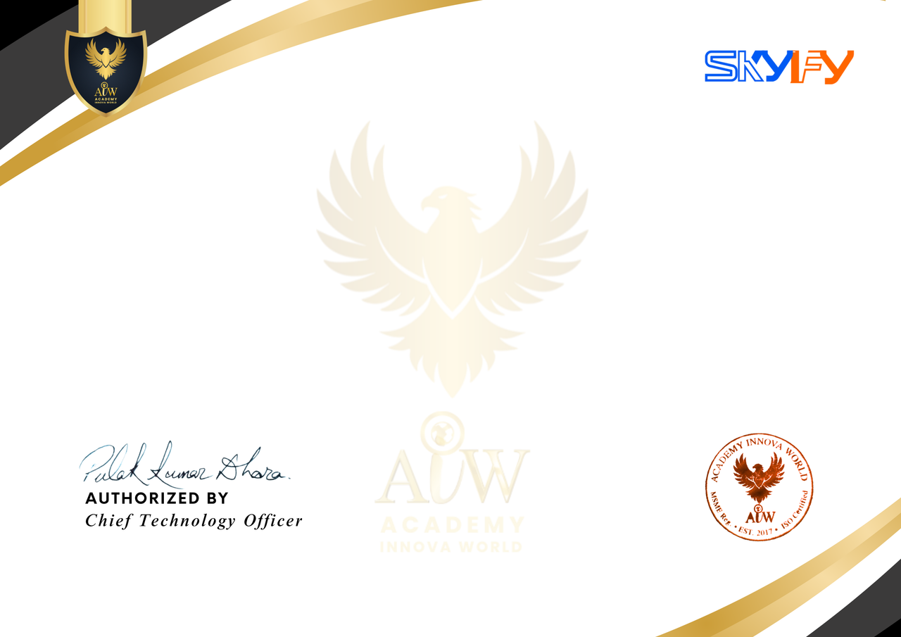 SKYIFY certificate template