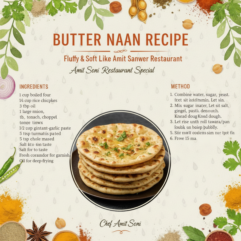 Butter naan Amit Soni Restaurant Style