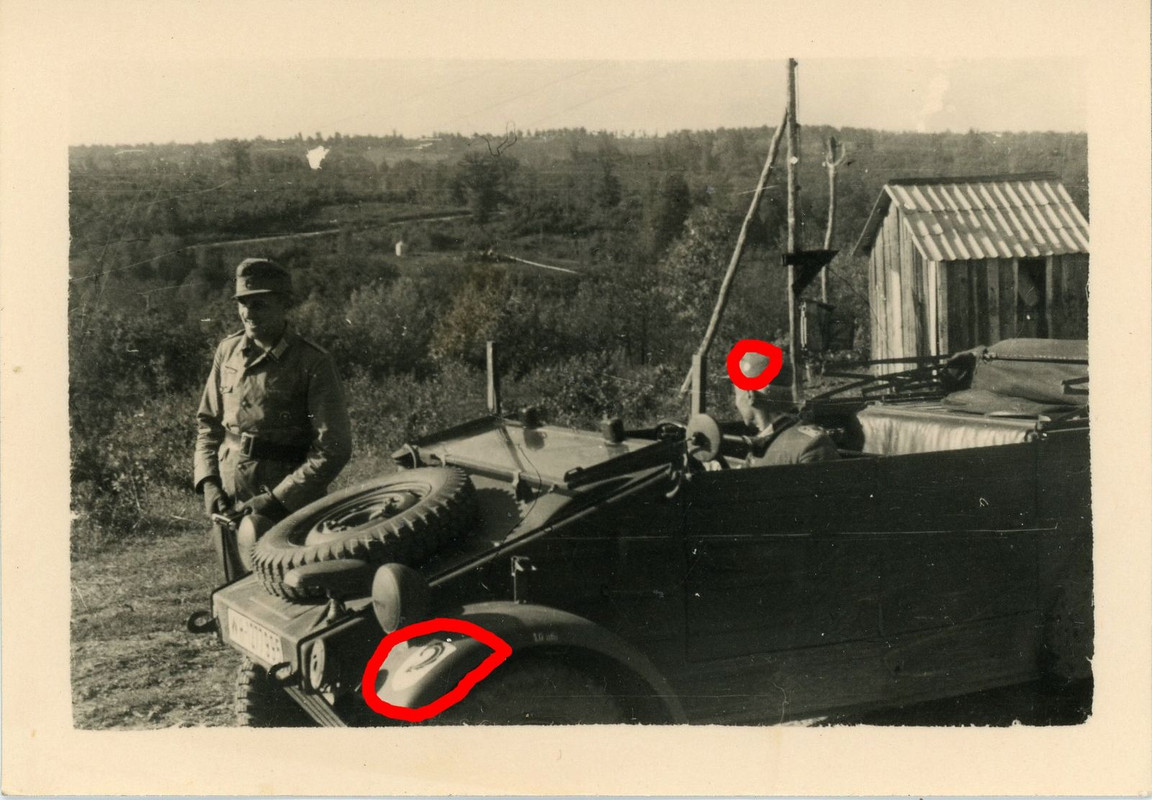 Wagen Auto PKW VW Typ 82 Kübelwagen Wappen 97 Jä