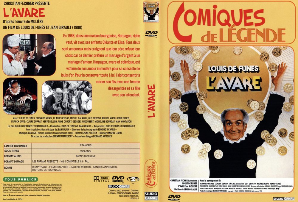 Lakomec / L'Avare (1980)