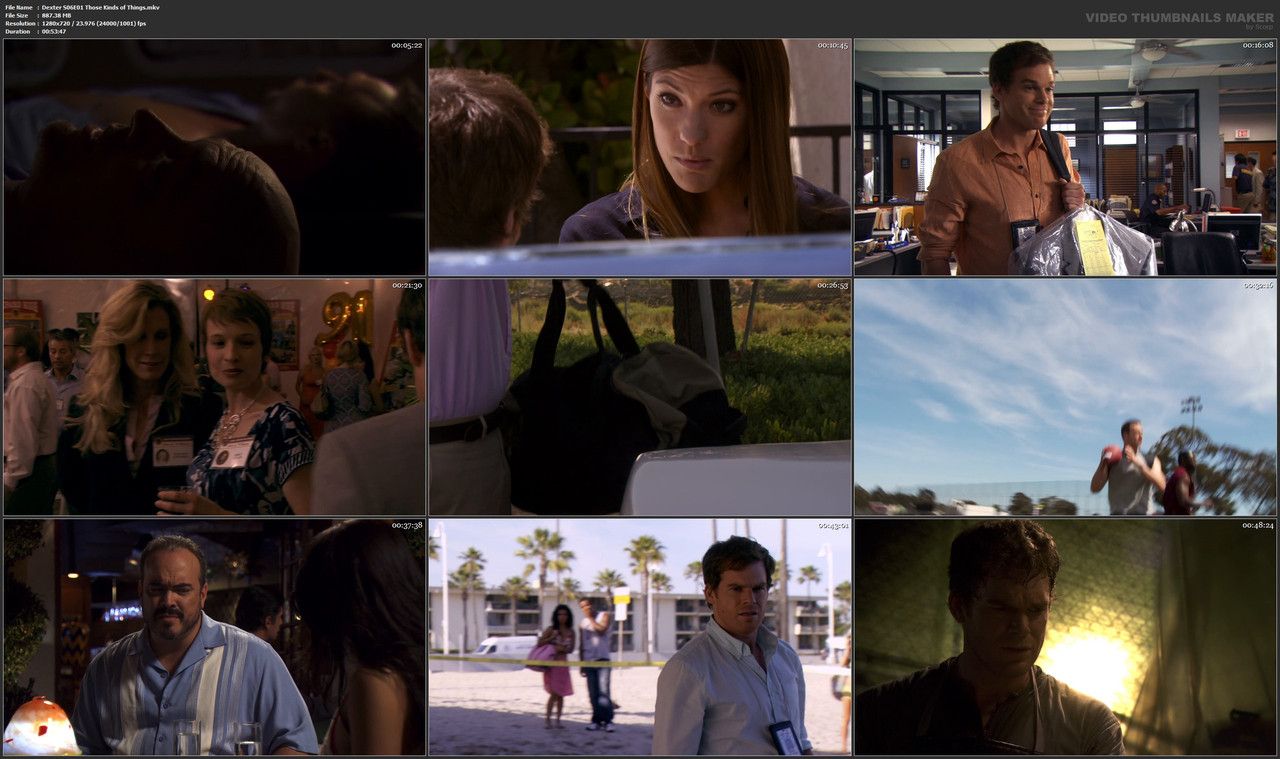 Dexter S06E01 Those Kinds of Things.mkv