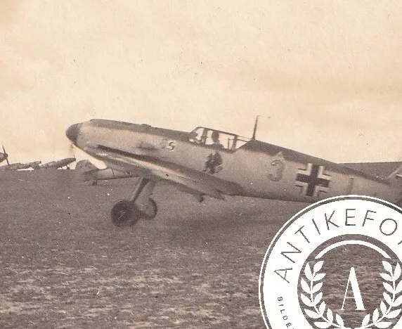 Foto,Me 109,JG 26,Kennung,Wappen,Schlageter,Jäger,Flugzeug,Kanal,Staffel,Tarnung (5)