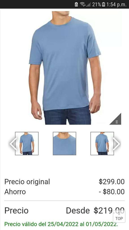 Costco: Nautica Playera para Caballero Varias Tallas y Colores 