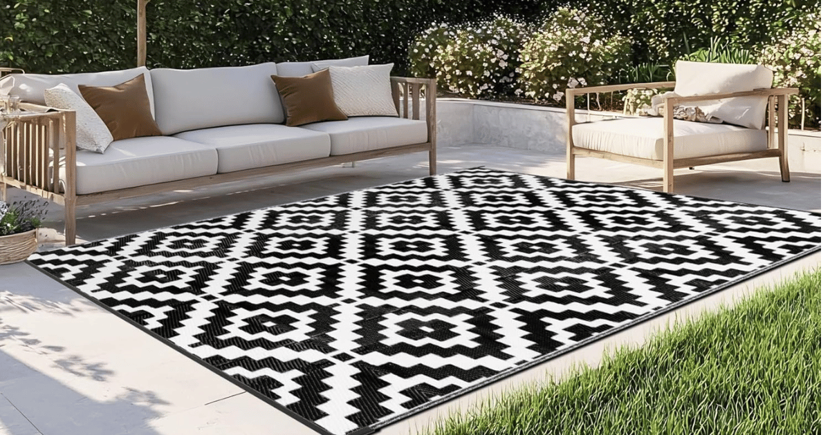 Waterproof Outdoor Rug 5×8 ft: Only .xx on Amazon! Waterproof Outdoor Rug 5×8 ft: Only .xx on Amazon!