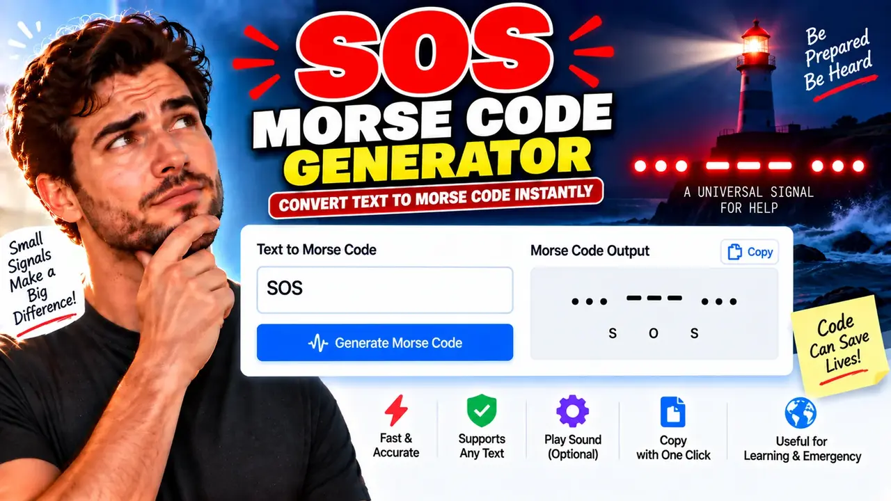 Online Sos Morse Code Generator With Sound