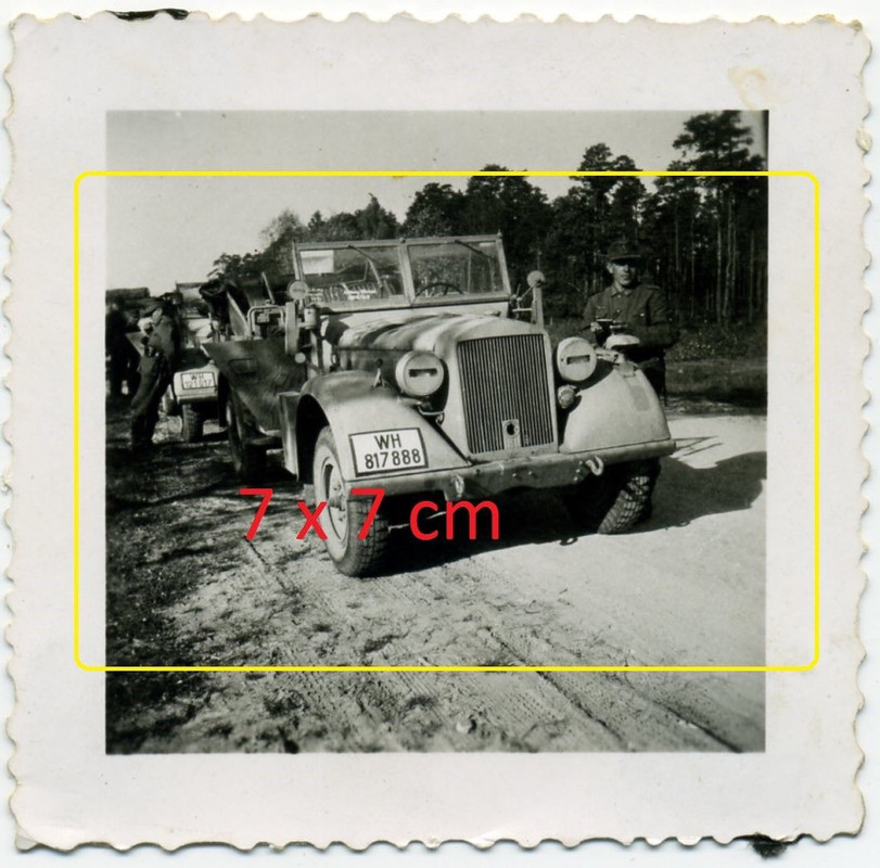 Foto Horch Kübel Befehlswagen ohne Panne ca. 3000 Km bei Kirowog