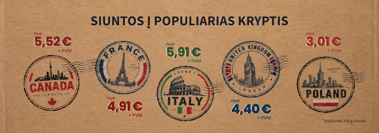 Siųsk pigiau – siuntos į užsienį