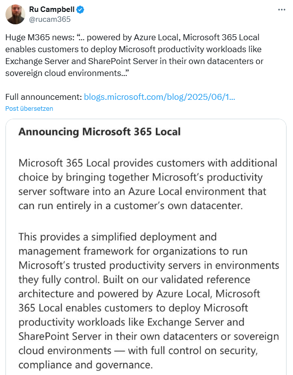 Microsofts souveräne Cloud
