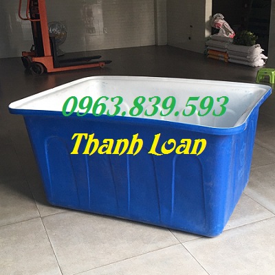 Thùng nhựa chữ nhật 500lit, thùng nuôi cá, đựng nước rẻ toàn quốc / 0963.839.593 Ms.Loan Thung-nhua-750-L-2-lop