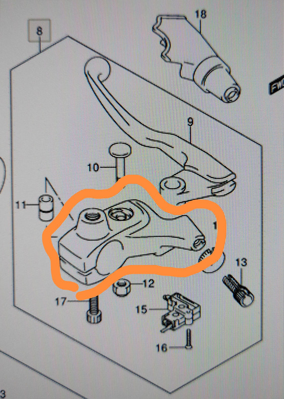 рычаг сцепления