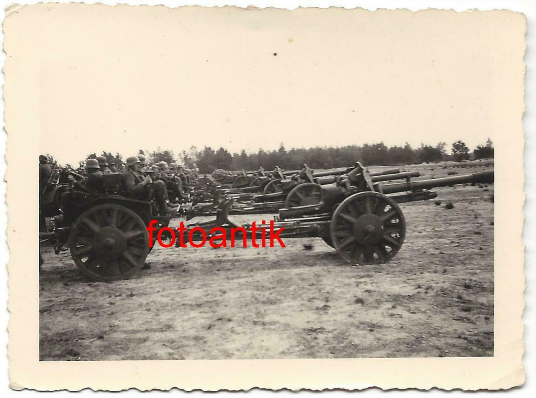 2 WK Geschütz Haubitze Batterie Pferde Soldaten zur Panzer Bekämpfung Top2