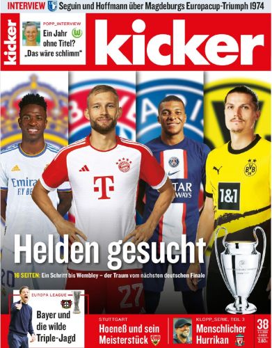 Kicker Sportmagazin No 38 vom 06  Mai 2024