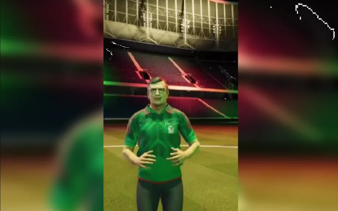 Ebrard presume su avatar 'futbolero' en apoyo a México en Mundial de Qatar 2022