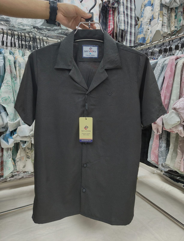 Shy Looks Dropped Shulderd Half Sleeve Shirt for Mens