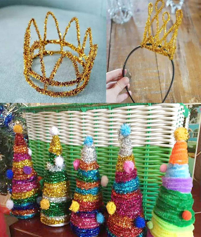  Chelines metalizados para decoracion y manualidades