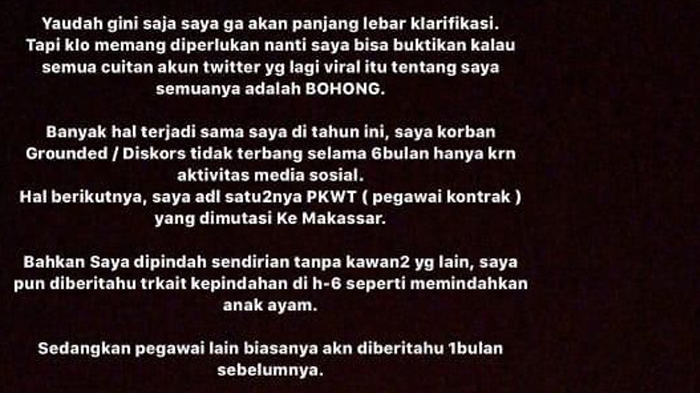 Klarifikasi Adik Kriss Hatta