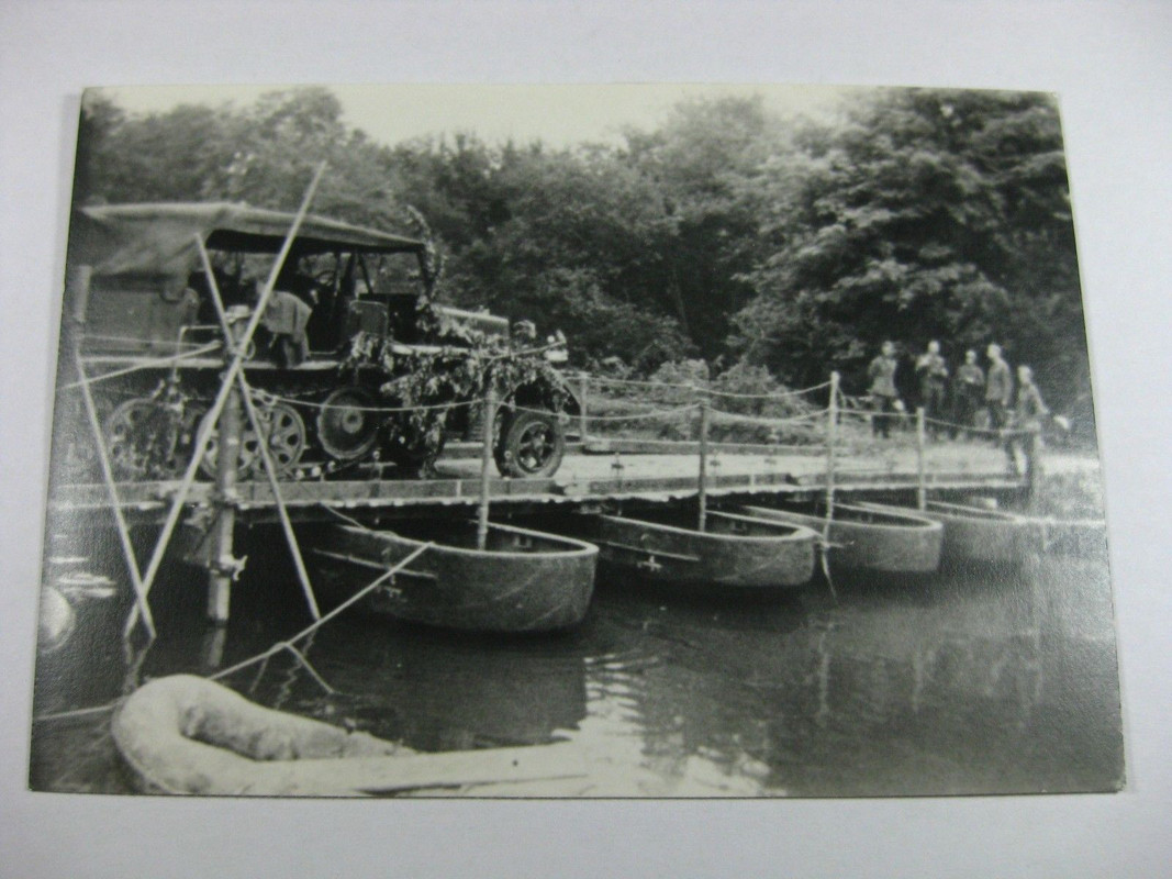 Foto, Rhein Rhone Kanal mit Brücke u. Kettenfahr